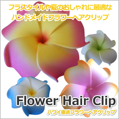 本場ハワイ直送！フラワーヘアクリップ